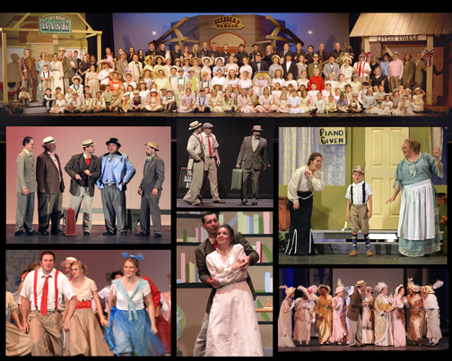 Music Man Cast Collage