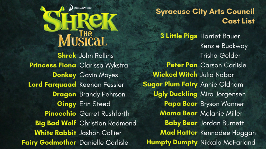 shrek the musical cast breakdown